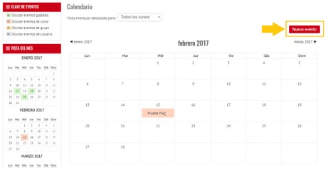 aula calendario