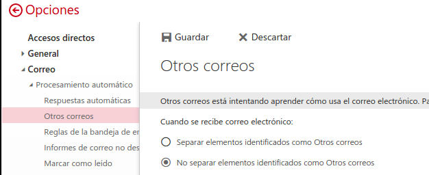 DesactivarClutter