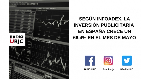 SEGÚN INFOADEX, LA INVERSIÓN PUBLICITARIA EN ESPAÑA CRECE UN 66,4% EN EL MES DE MAYO