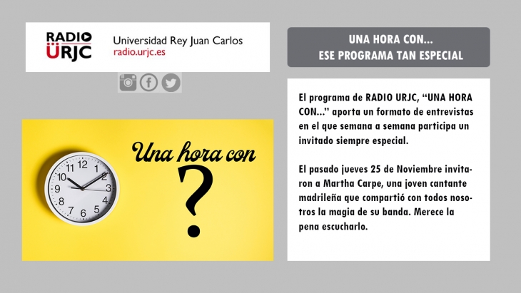 “UNA HORA CON” NOS TRAE LA MAGIA DE LA ENTREVISTA