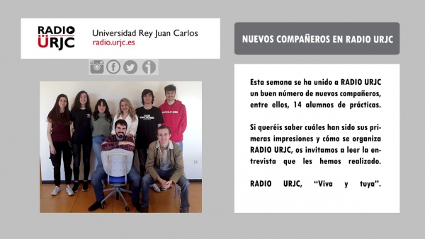 NUEVOS COMPAÑEROS EN RADIO URJC