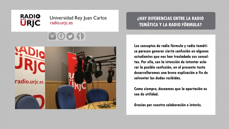 ¿HAY DIFERENCIAS ENTRE LA RADIO TEMÁTICA Y LA RADIO FÓRMULA?